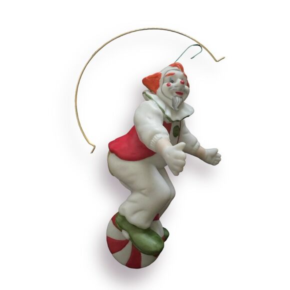 Hallmark Keepsake Ornament 1989 - Peppermint Clown With Stand Christmas Decor - Picture 4 of 7